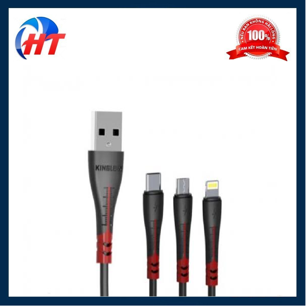 CÁP USB 2.0 3 IN 1 KG K11 SIÊU TIỆN LỢI CHO CÁC DÒNG ĐIỆN THOẠI -HT