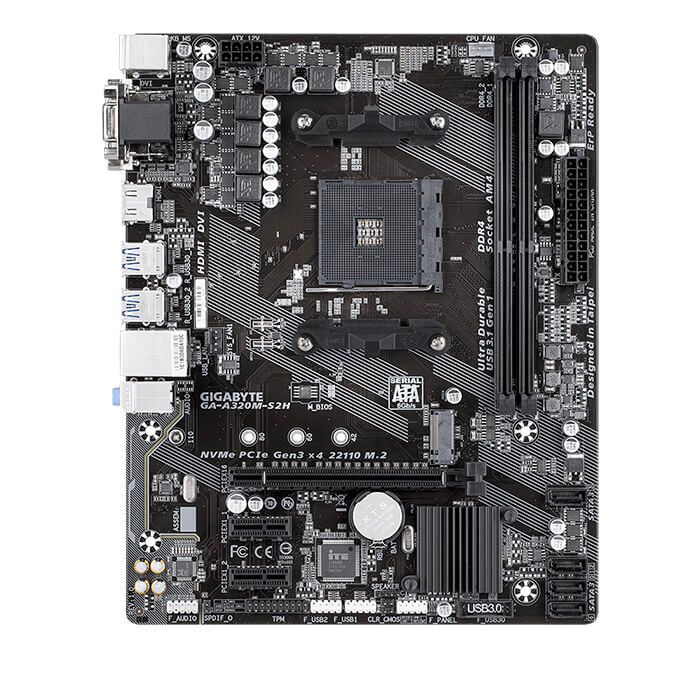 Bo mạch chủ Mainboard GIGABYTE A320M-S2H - Hàng chính hãng