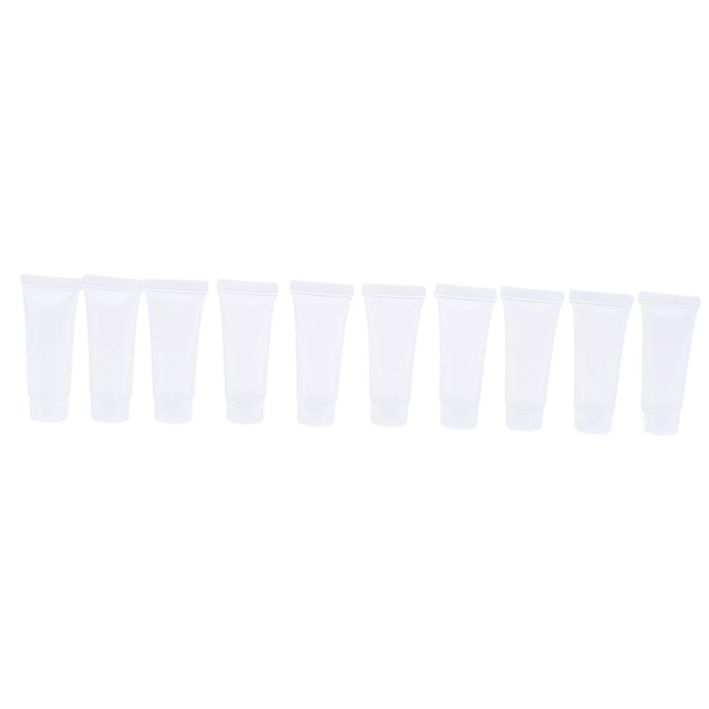 20Pcs 10ml Empty Lip Gloss Tubes Cosmetic Cream Shampoo Storage Containers
