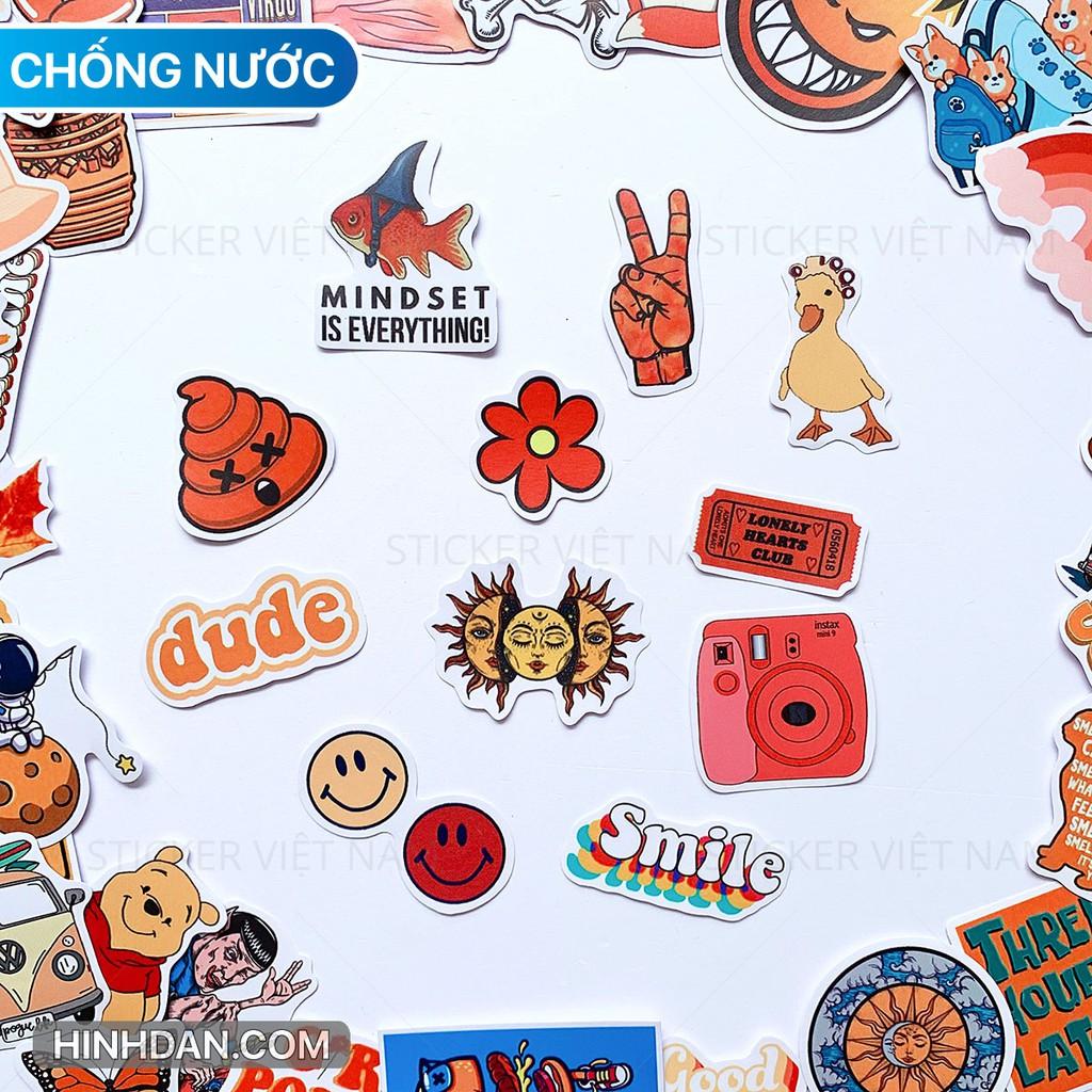 Sticker màu Cam Orange - Dán Trang Trí - Chất Liệu PVC Cán Màng Chất Lượng Cao Chống Nước, Chống Nắng, Không Bong Tróc Phai Màu