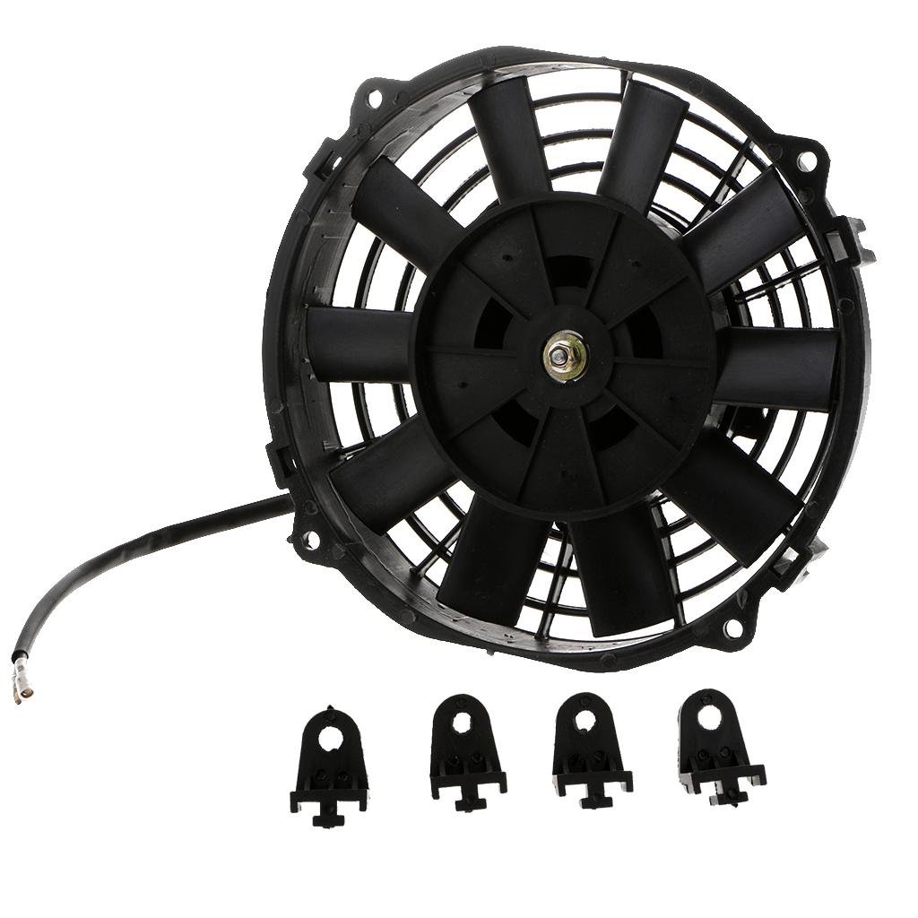 2x8'' Car Motorcycle Electric Radiator Cooling Fan Heat Dissipation 80W 12V