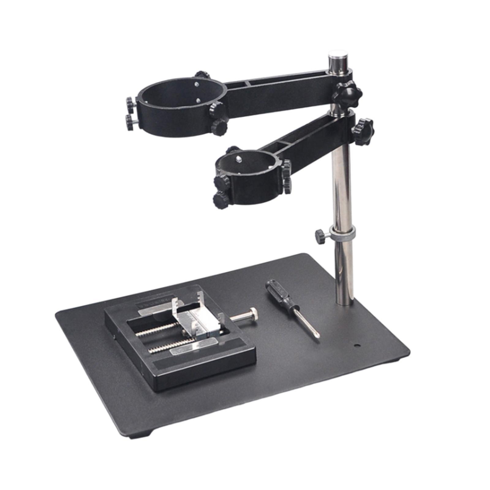 Air Heat Bracket Rack, Hot Air Heat Clamp with 2 Fixtures, Foldable Multipurpose, Adjustable Portable Hot Air Heat Stand for Desktop Soldering