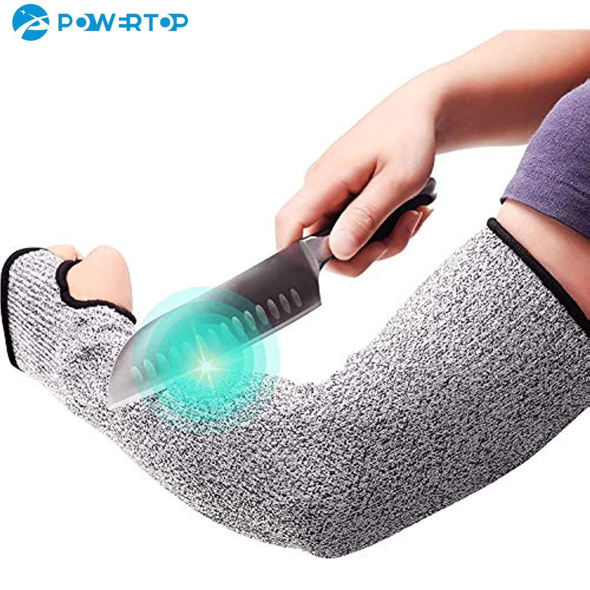 1PC Cấp 5 HPPE Cut ARM Sleeve Găng tay an toàn chống trục trặc chống trục trặc để xây dựng ngành công nghiệp kính ô tô