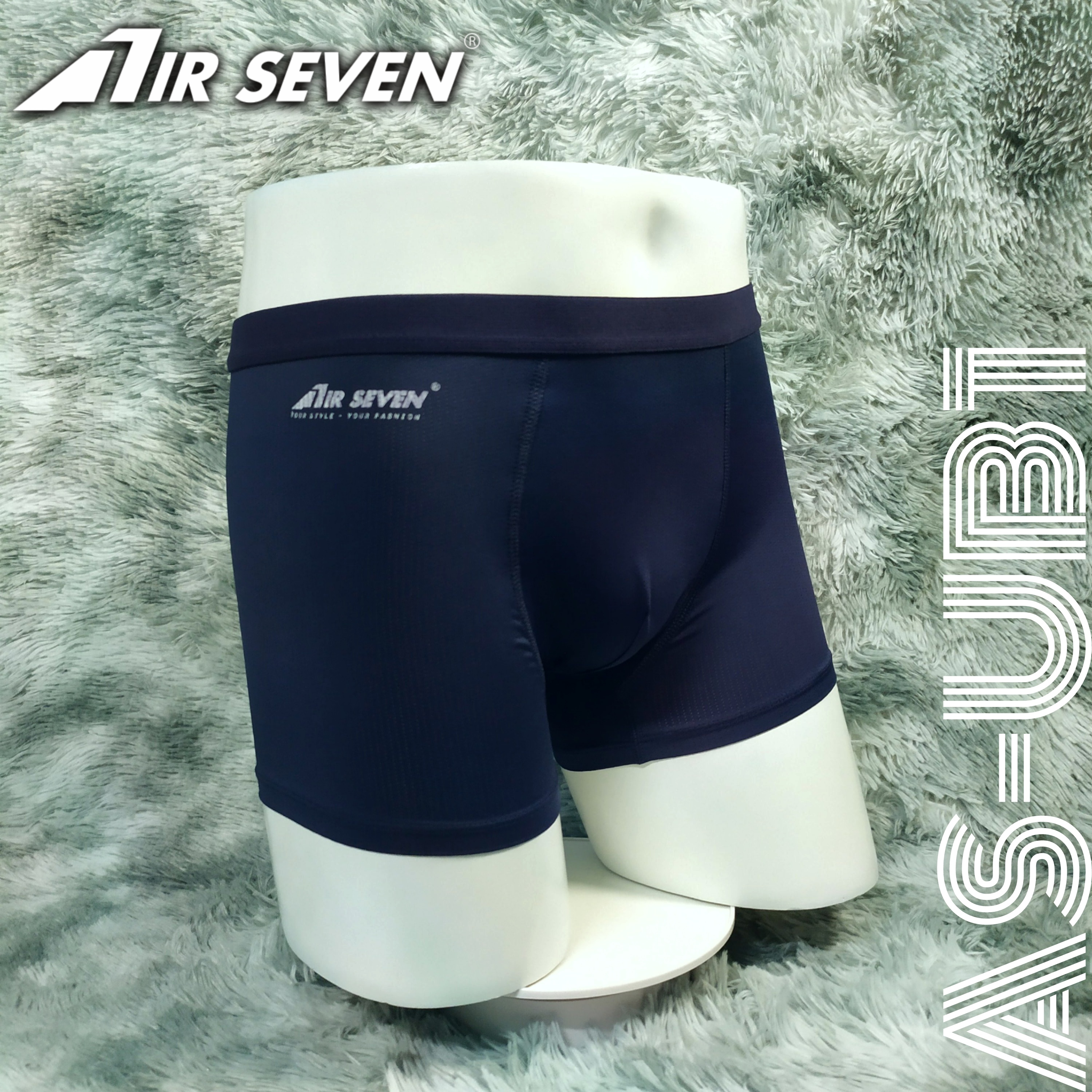 Quần lót nam Boxer co giãn 4 chiều, lưng thun nhỏ, công nghệ thoáng khí - màu Xanh đen