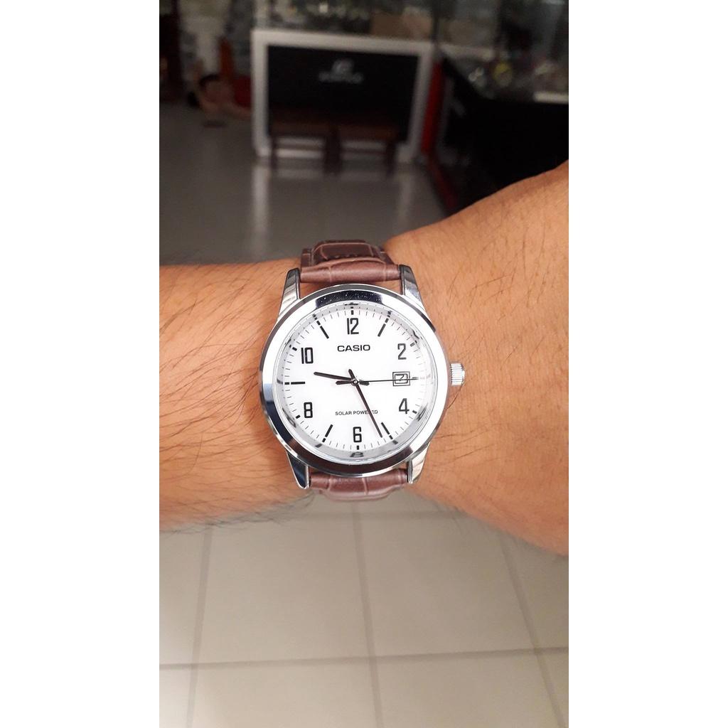 Đồng Hồ Nam Dây Da Casio MTP-VS01L-7B2DF Năng Lượng Mặt Trời | MTP-VS01L-7B2