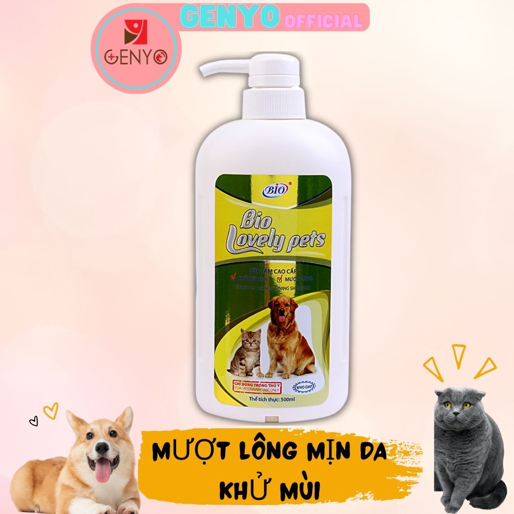 Sữa Tắm Chó Mèo Chuyên Dưỡng Lông, Khử Mùi Bio (500ml)