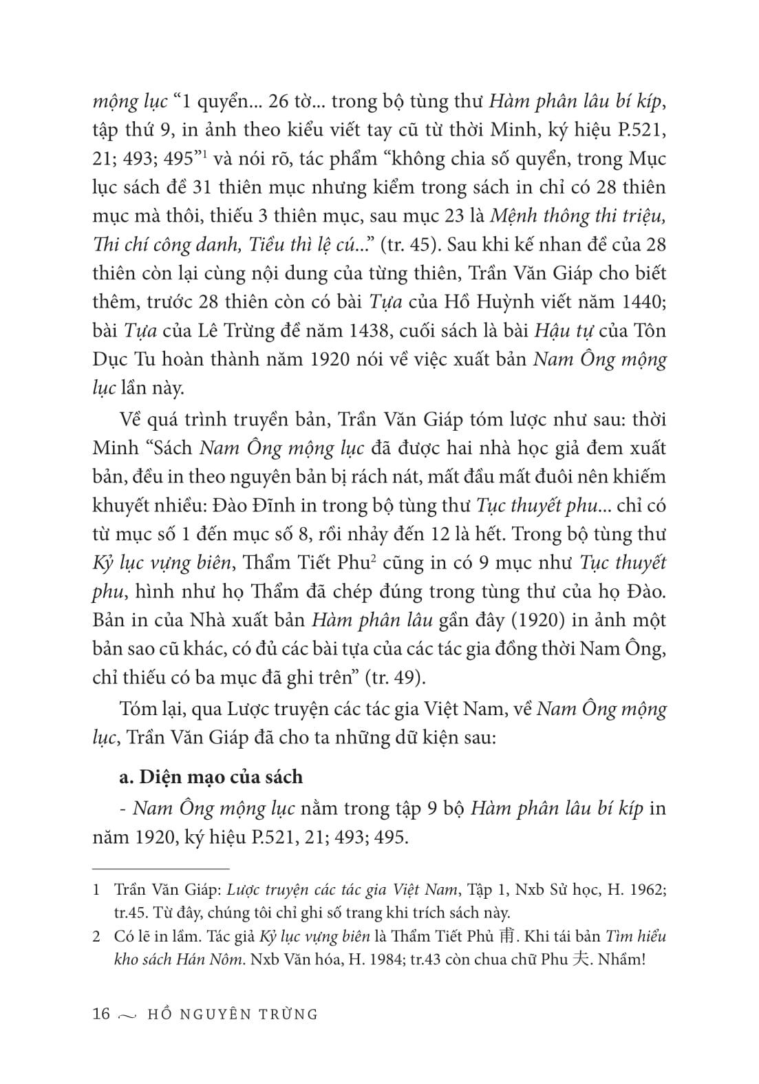 Sách - Cảo Thơm - Nam Ông Mộng Lục - Bìa Cứng