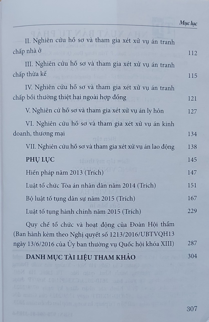 Cẩm Nang Pháp Luật Và Nghiệp Vụ Dành Cho Hội Thẩm Trong Xét Xử Các Vụ Án Dân Sự