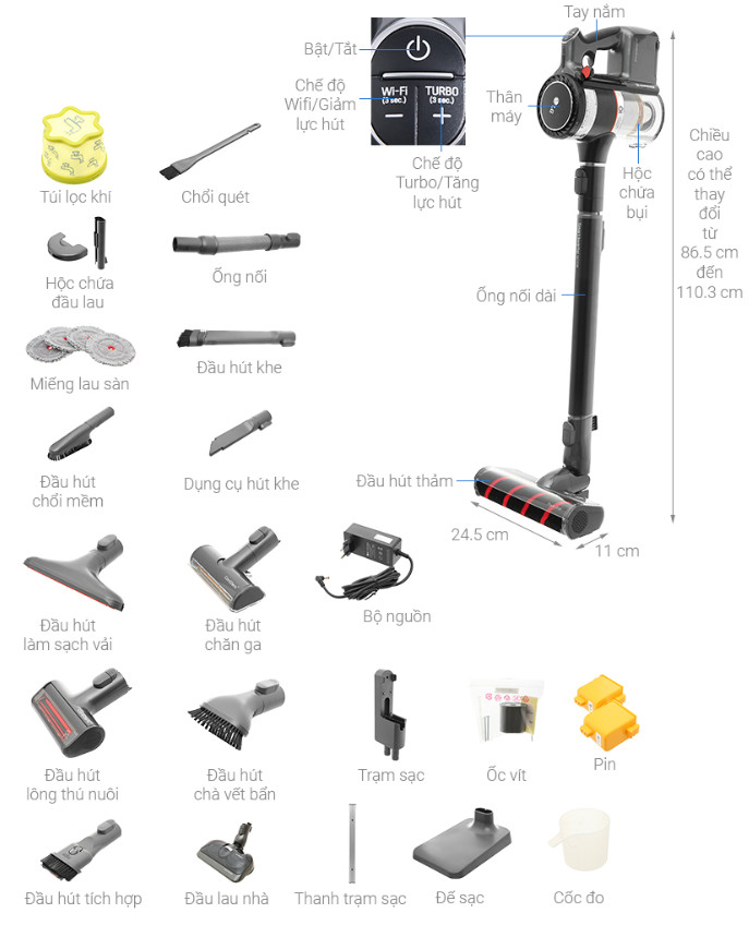 TÚI LỌC KHÍ THAY THẾ CHO MÁY HÚT BỤI CẦM TAY LG A9K-ULTRA, A9T-ULTRA – HÀNG CHÍNH HÃNG