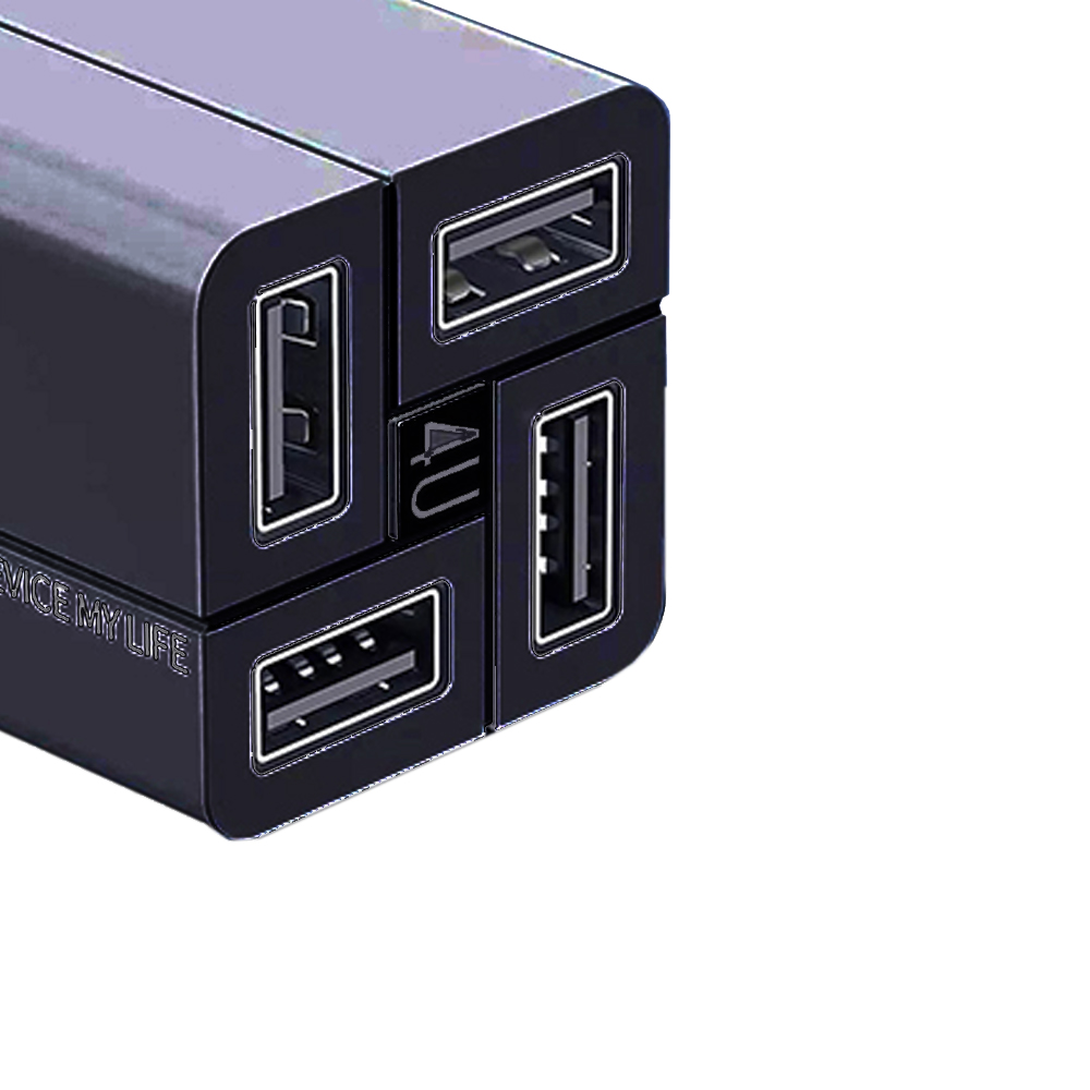 Cốc sạc nhanh 4 cổng USB Remax RP-U43 - Hàng Chính Hãng