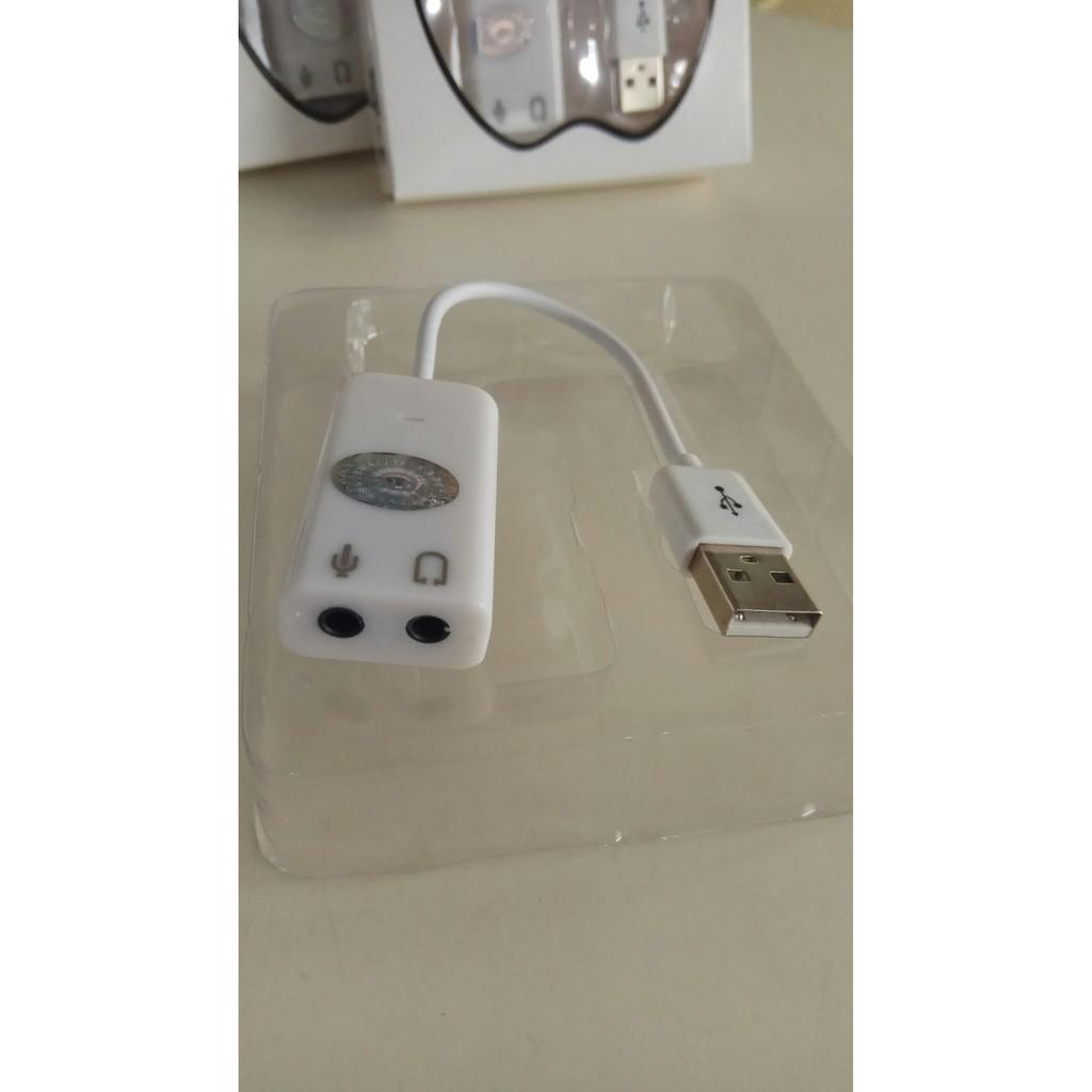 ( Ảnh thật) Usb sound dây 3d 7.1 dùng cho laptop, PC - Cáp chuyển đổi từ USB ra âm thanh cổng 3.5