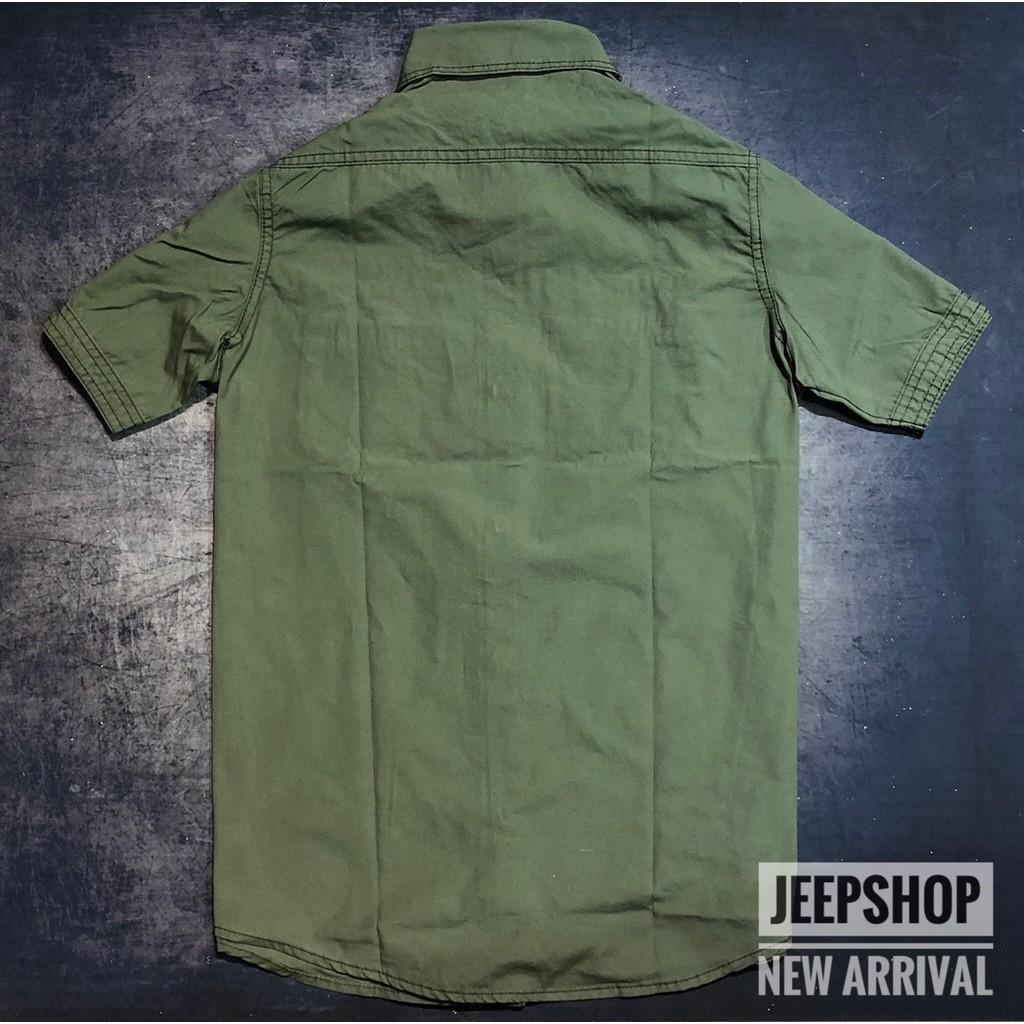 Áo sơ mi ngắn tay US.Army_kaki_túi hộp - xám lợt