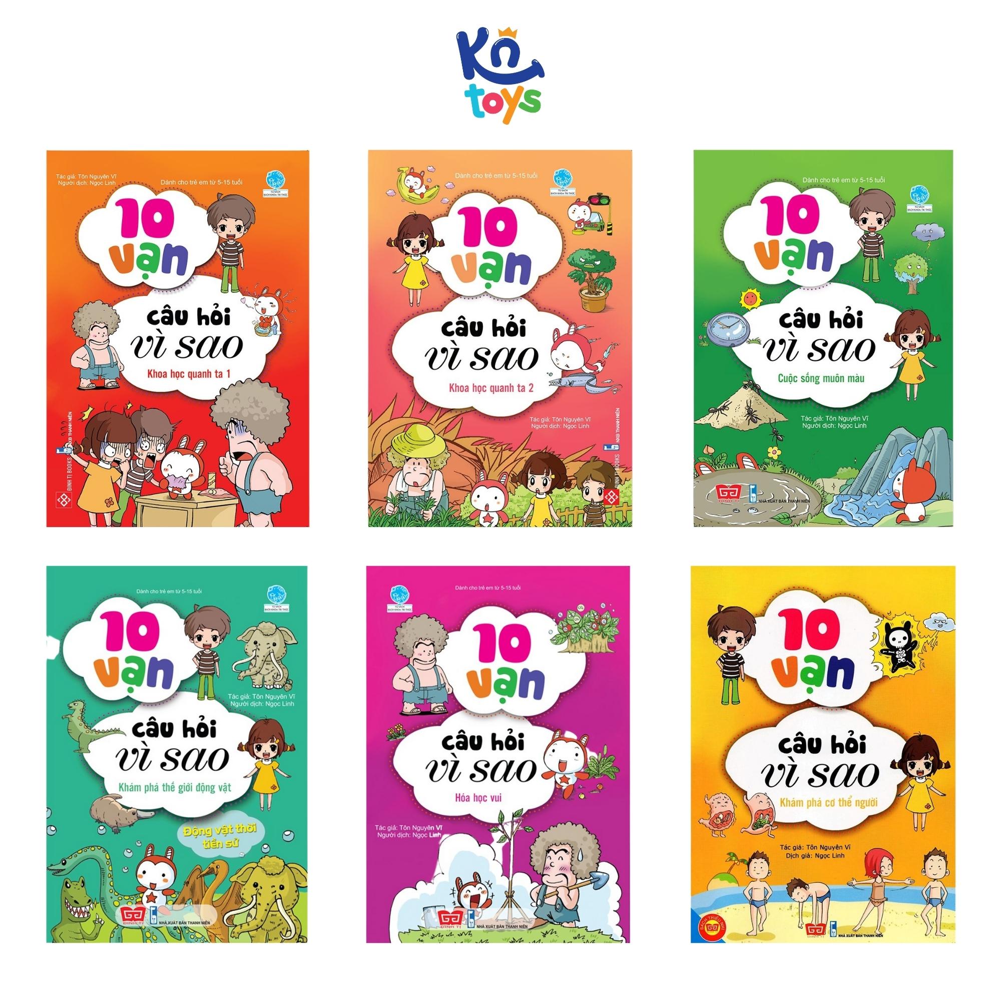 Bộ 18 cuốn Truyện Tranh Thiếu Nhi – 10 Vạn Câu Hỏi Vì Sao – Đinh Tị