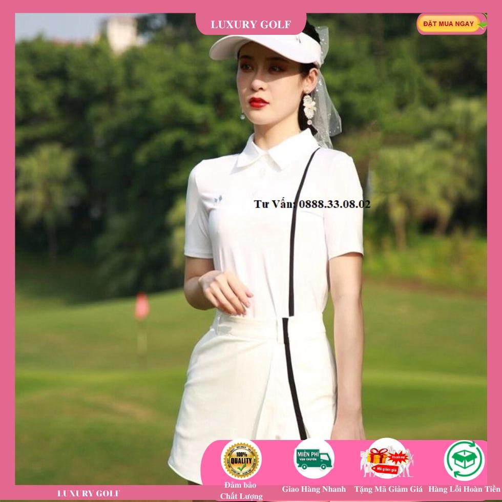 Set quần giả váy và áo golf nữ tính Mygolf