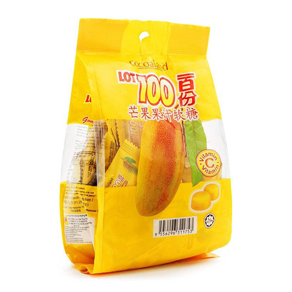 Kẹo Gummy Lot 100 Xoài Cocoaland (320g/Gói)