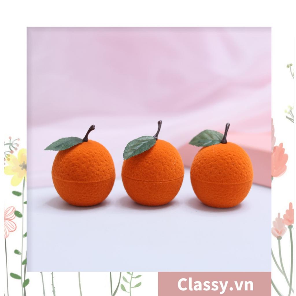Hộp đựng nhẫn Classy, đựng trang sức hình trái cây độc đáo Q1307