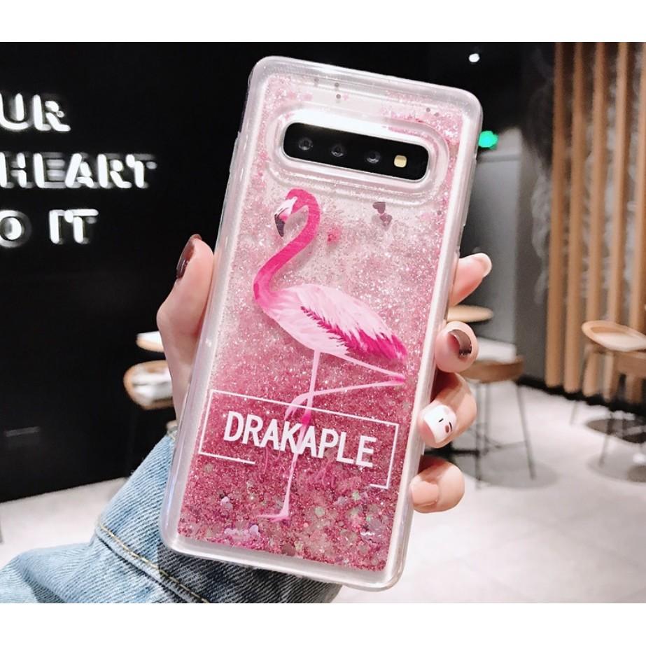 Ốp lưng kim tuyến hồng hạc Cho Dòng samsung NOTE 10 PLUS / NOTE 10 / Note 9 / Note 8 / S10 / S10+ / S9+ / S8+