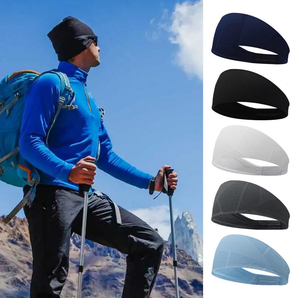 Thể thao Headband Hấp thụ mồ hôi đầu gói tóc Yoga thể thao trên băng đô dây Yoga Nữ Yoga Nông áo thể thao Color: Sky Blue