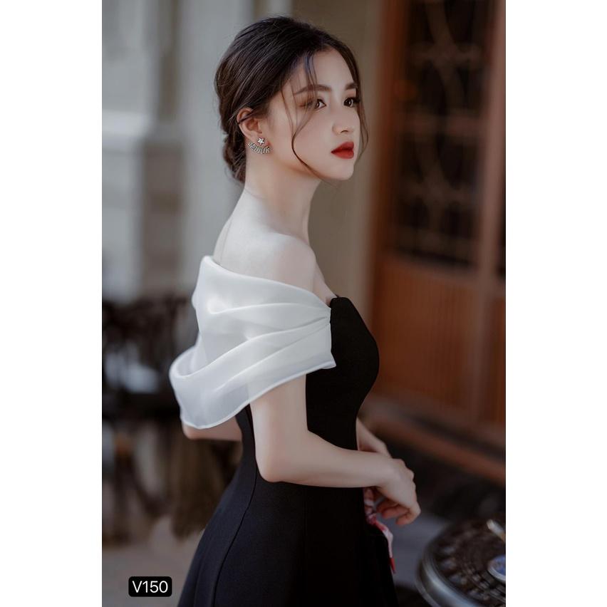 Đầm Dự Tiệc Sang Trọng Mina Dress Chất Liệu Tuyết Mưa Hàn - Váy Thiết Kế Thanh Lịch Đẳng Cấp