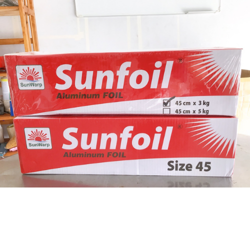 Cuộn Giấy Bạc Nướng Thịt Cá, Thức ăn Sunfoil, Loại 3kg Và 5kg, Cuộn Lớn 30cmx45cm Giấy Bạc Nướng - Egreen Dung  Lần