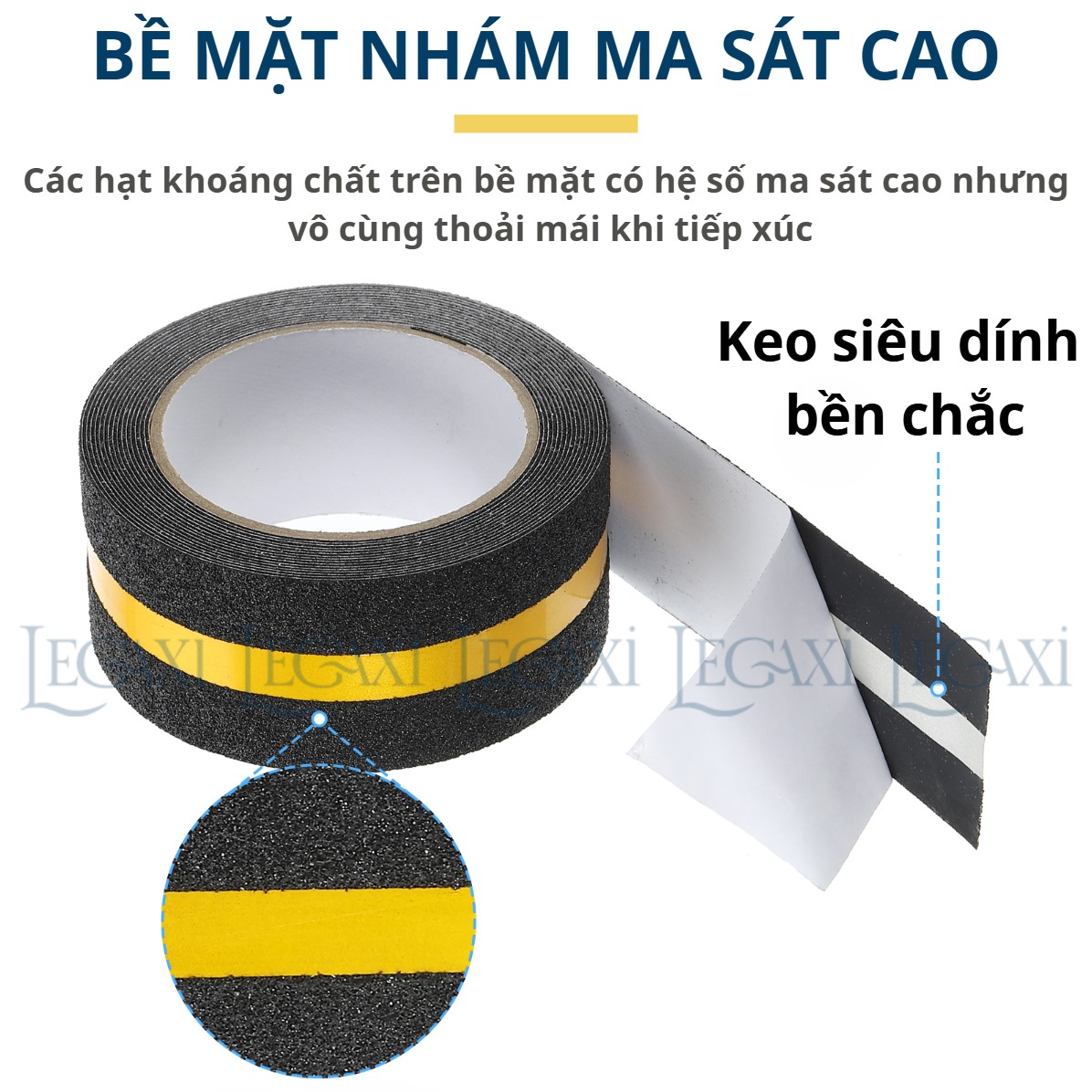 Băng Keo Nhám Phản Quang Chống Trượt Cầu Thang Bật Thèm 5cmx5Mét TránhTé Ngã Cho Người Lớn Và Trẻ Em