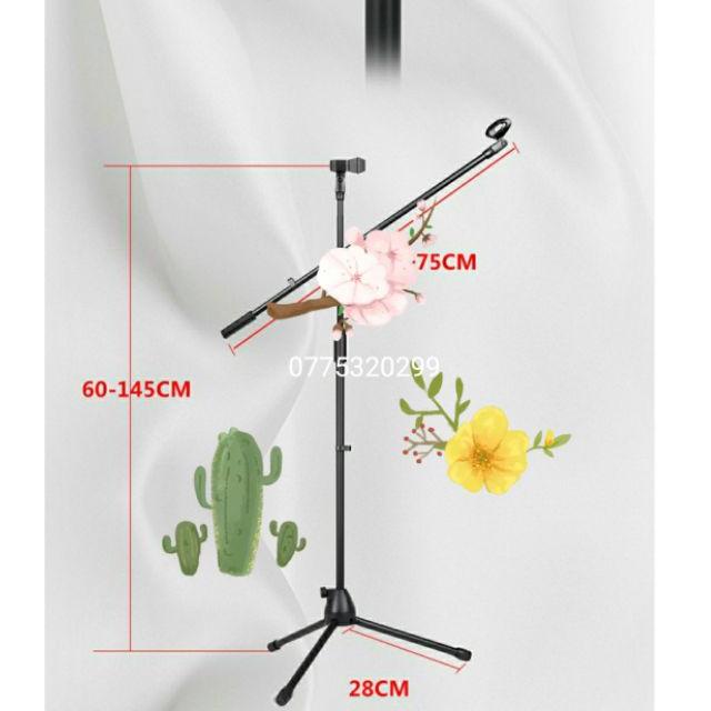 Chân đế đứng kẹp Micro bom mic stand-chân đế micro sân khấu