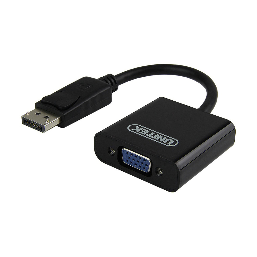 Cáp Displayport To VGA Unitek (Y-C 5118E)  - HÀNG CHÍNH HÃNG