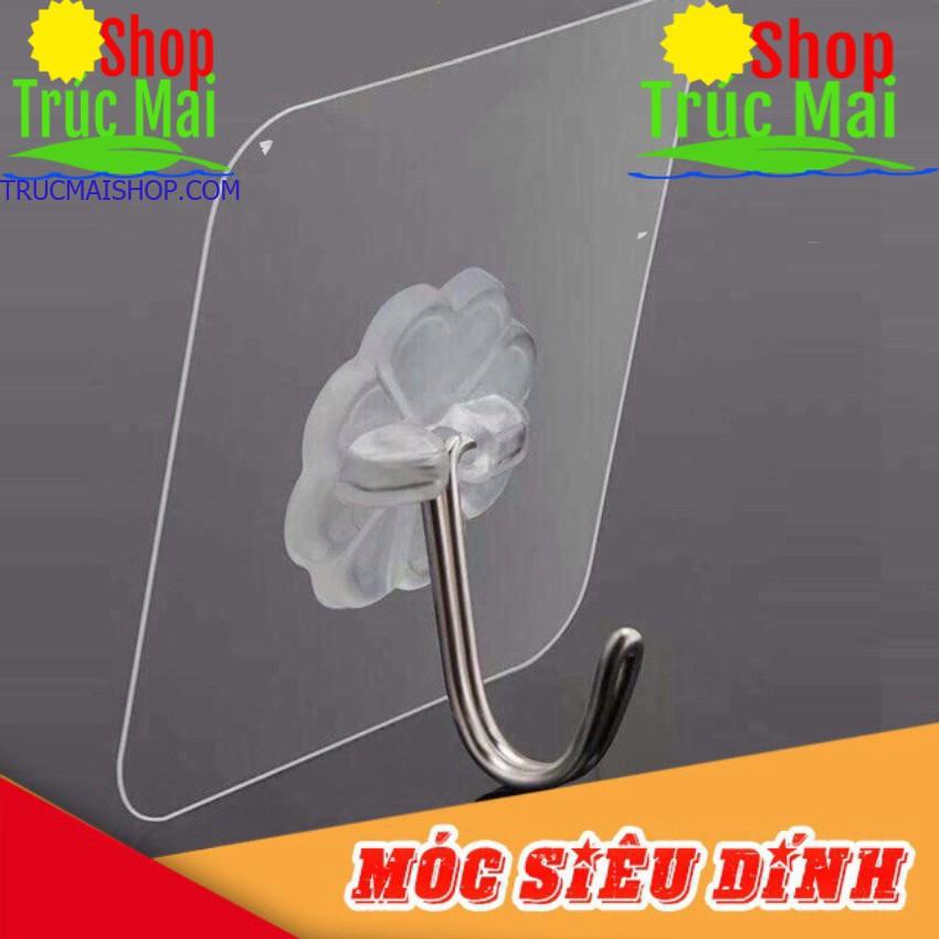 Móc Dán Tường Siêu Dính Trong Suốt Chịu Lực Tốt Treo Tường Chắc Chắn 6x6 cm - MY2