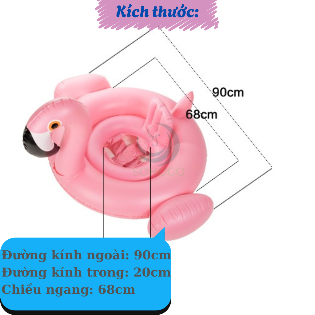 Phao Bơi Hồng Hạc Dễ Thương Cho Bé- Phao Hình Chim Hồng Hạc Đáng Yêu- Phao Bơi Trẻ Em Hình Thú Hồng Hạc- Phao Hồng Hạc Bảo Vệ An Toàn Cho Bé- Phao Ngồi Hồng Hạc Cao Cấp Cho Bé- Phao Bơi Em Bé Chống Lật Hồng Hạc