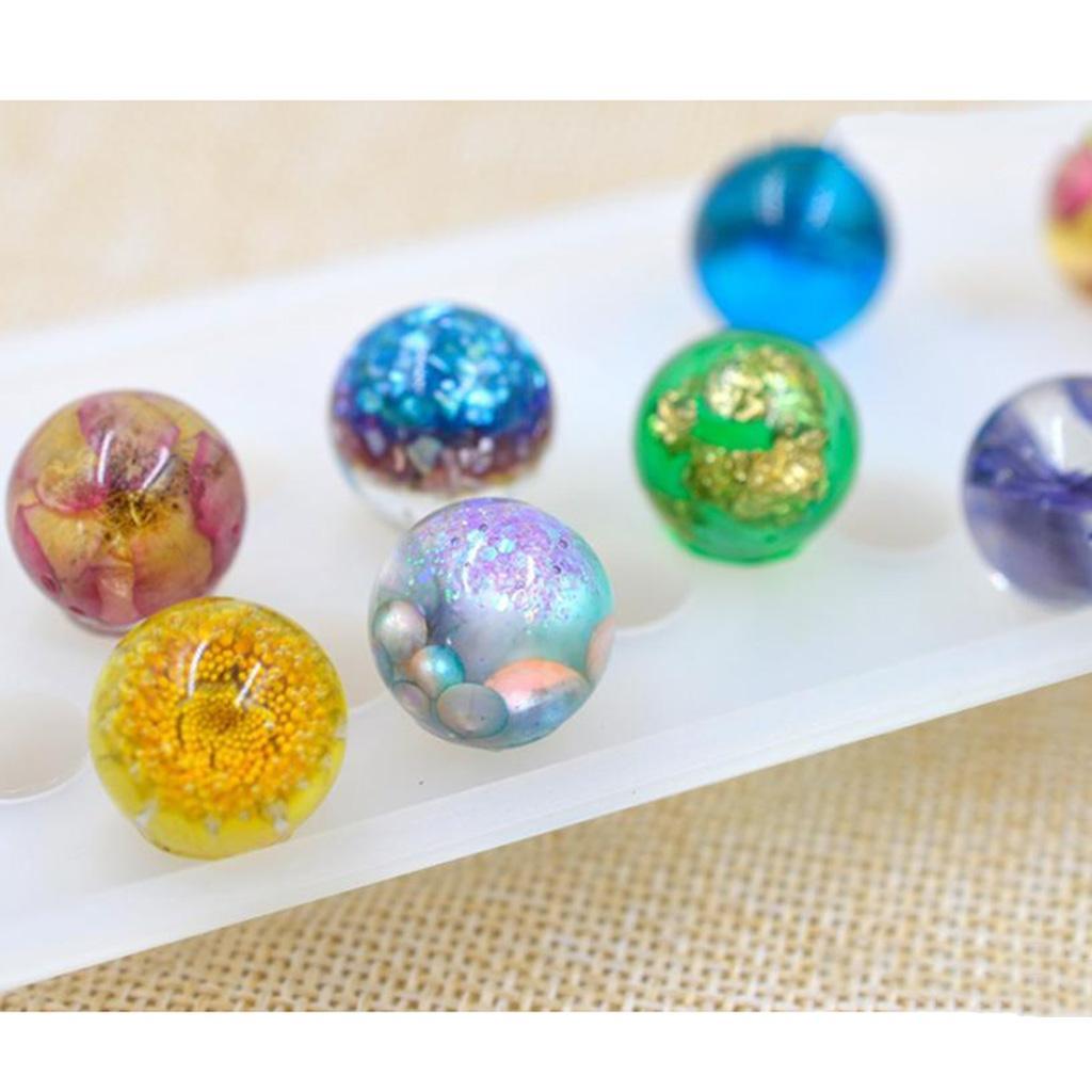 1 Pieces Flat Top Round Ball Jewelry Making Soap Candle Resin