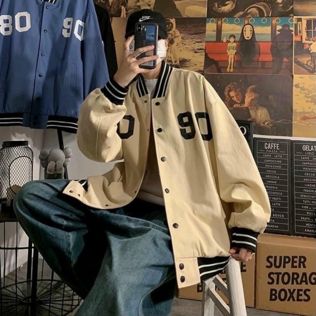 Áo bomber jacket khoác dù form rộng 2 lớp style Unisex cho nam nữ JK03