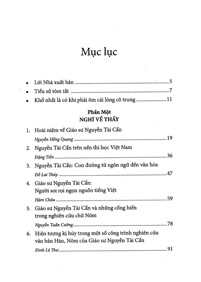 Sách Nguyễn Tài Cẩn - Học Giả Bất Yếm, Bất Quyện