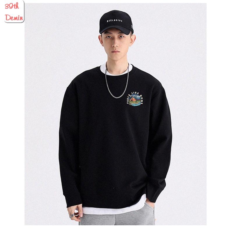 Áo nỉ FEEL LIKE HOME phong cách Hip Hop graffiti sweater unisex Form rộng Free Size