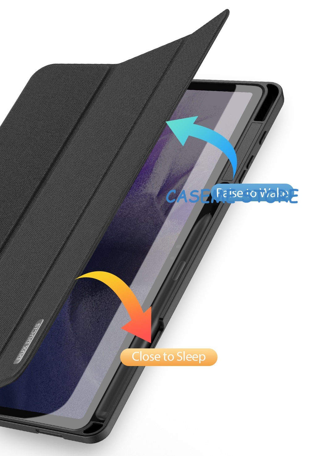 Bao da Dux Ducis Domo dành cho Samsung Galaxy Tab S7 FE  có khay đựng bút - Hàng chính hãng