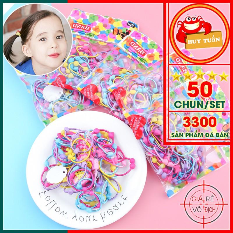 Chun buộc tóc - Thun cột tóc trẻ em SET 50 chiếc