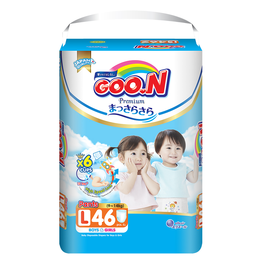 Tã Quần Goo.n Premium Gói Cực Đại L46 (46 Miếng)