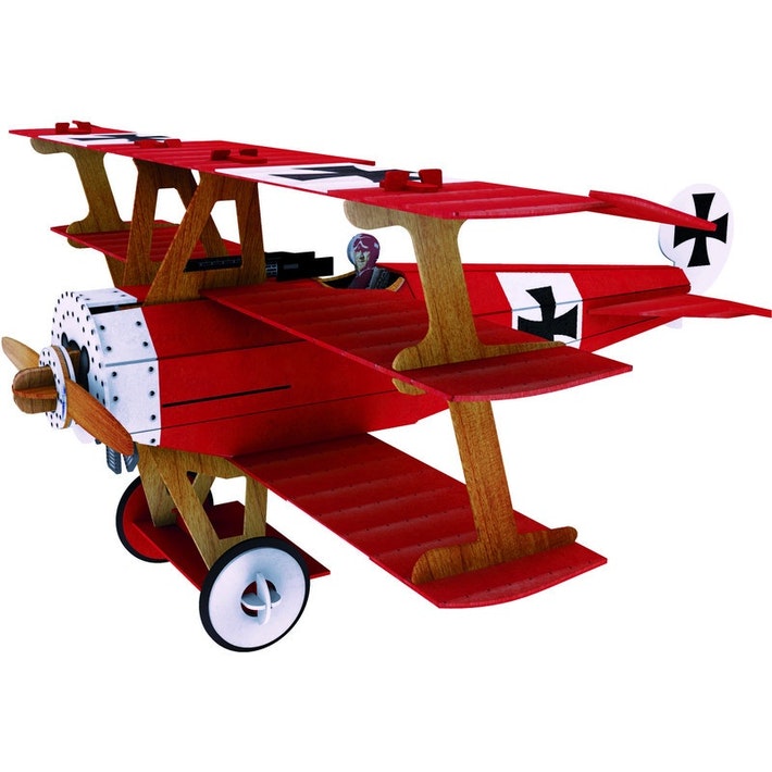 Bộ lắp ghép mô hình 3D giấy MÁY BAY chính hãng Sassi Junior 3D puzzle AIRPLANE