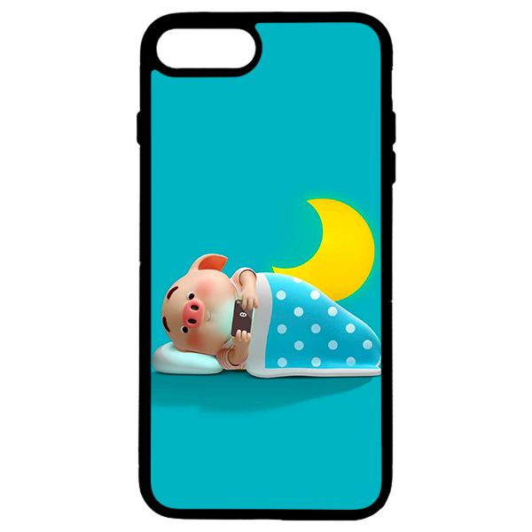 Ốp lưng cho iPhone 8 Plus heo 7 - Hàng chính hãng