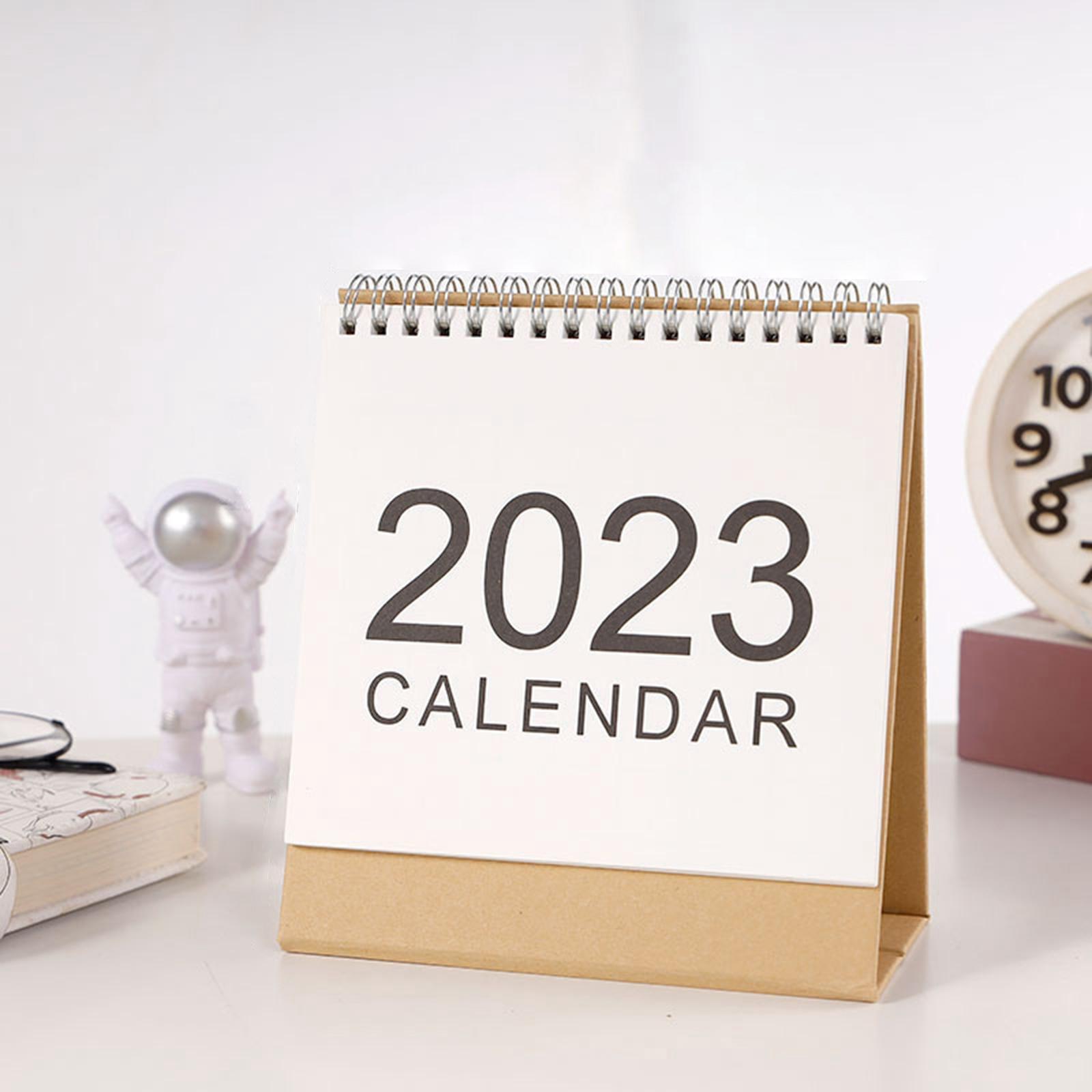 2Pcs Schedule Planner Sheet ,Monthly 2023 Desk Calendar for Desktop