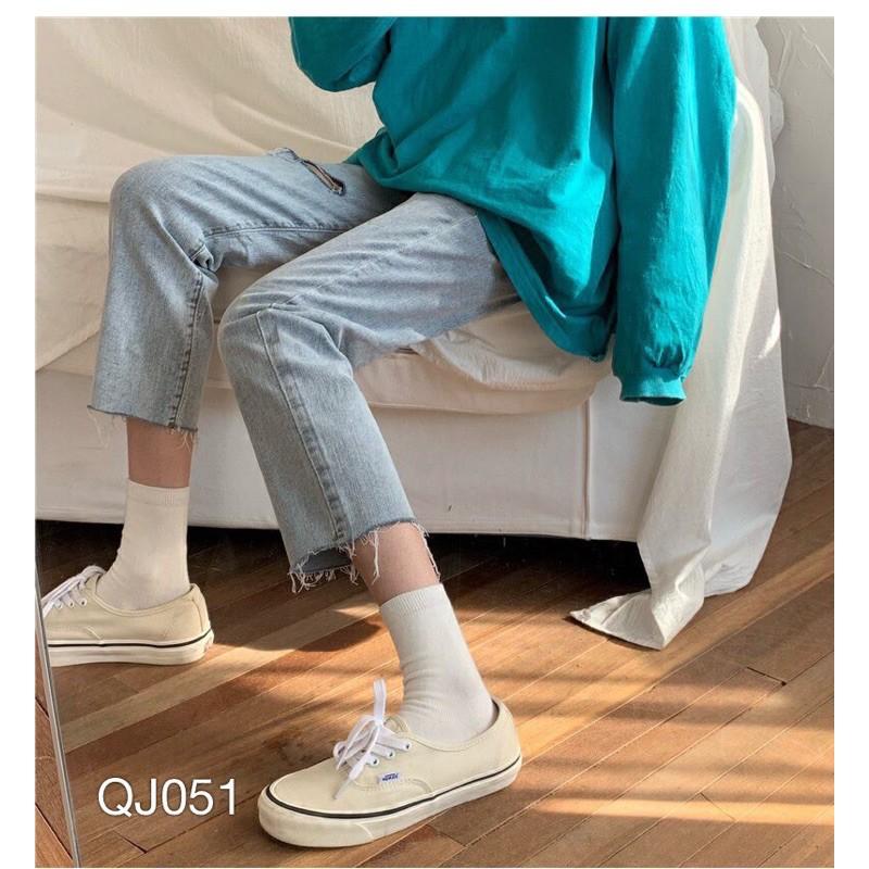 QJ051 - QUẦN JEAN BAGGY NỮ WASH RÁCH