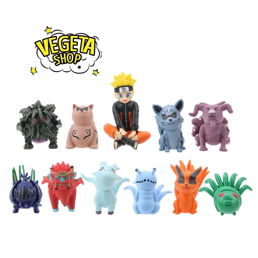 Mô hình Naruto - Trọn bộ 11 Mô hình Naruto & Thập vĩ thú - Cửu vĩ thú - Cửu Bát Thất Lục Ngũ Tứ Tam Nhị Nhất vĩ Fullbox