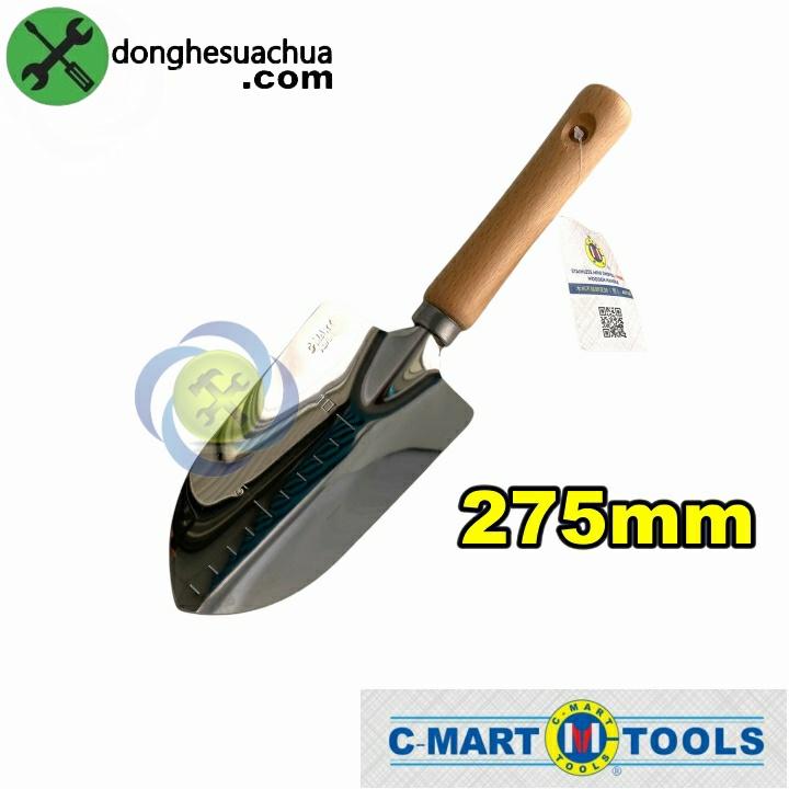 Xẻng làm vườn Inox C-Mart A0708 dài 275mm