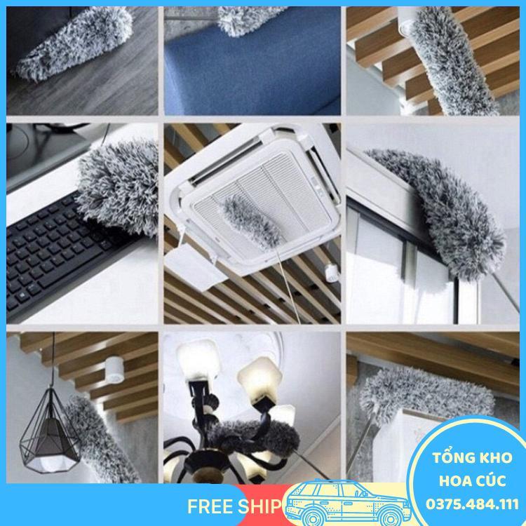 Chổi Kéo Dài 252Cm Phất Trần Lau Bụi Đa Năng Có Cán Điều Chỉnh Độ Dài Và Xoay 360 Độ Đa Năng - Vận Chuyển Miễn Phí Toàn Quốc