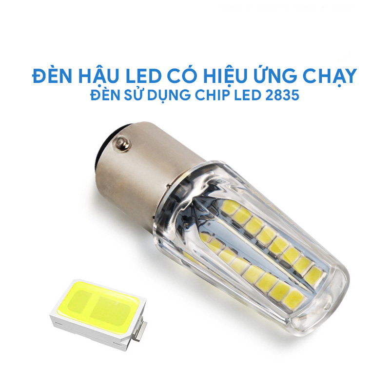 Đèn hậu LED chạy hiệu ứng và chớp F1 chân 1157 112835-32