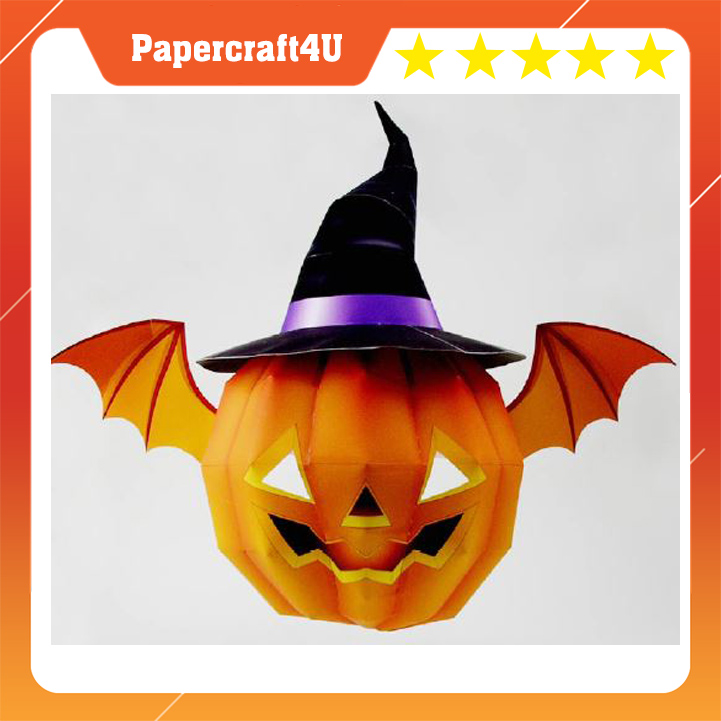Mô hình giấy Lễ hội Halloween Bí Ma Lồng Đèn