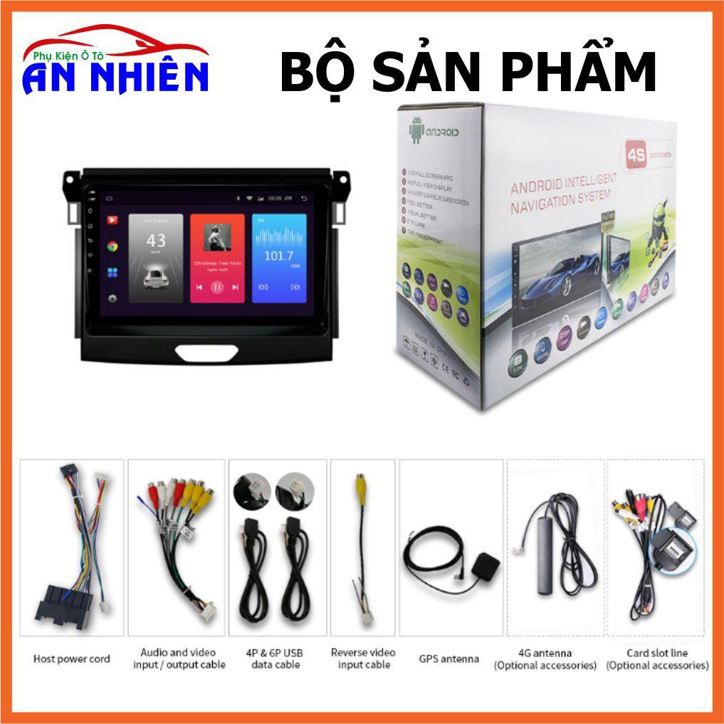 Màn Hình 9 inch Cho Xe FORD RANGER,EVEREST 2015-2020 - Đầu DVD Android Tiếng Việt Kèm Mặt Dưỡng RANGER,EVEREST