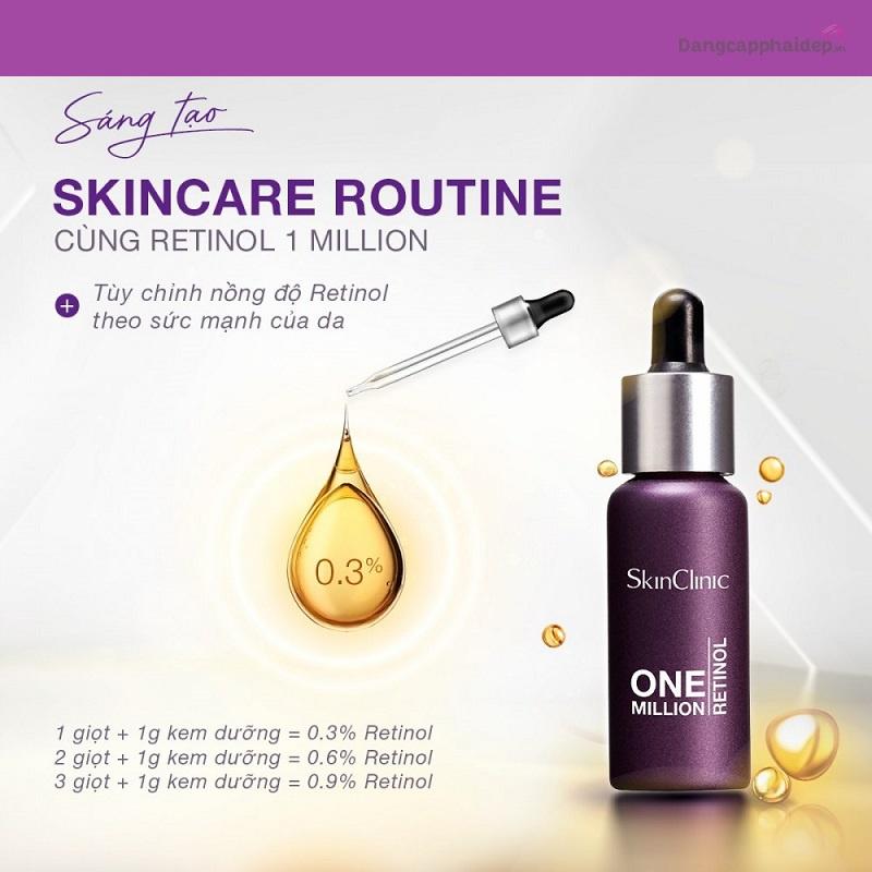 Serum trẻ hóa da SkinClinic RETINOL ONE MILLION 9ml