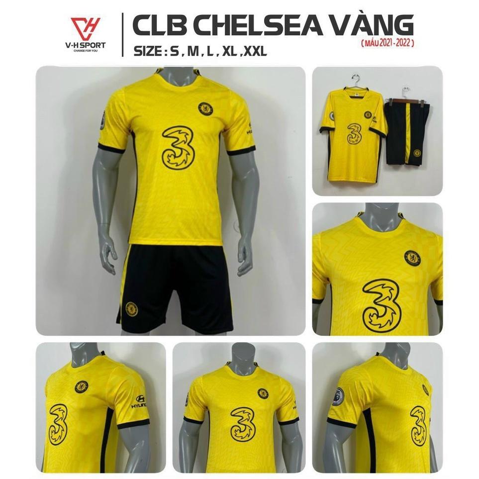 Bộ quần áo đá bóng CLB Chelsea mùa giải 2021 -2022 sẵn kho thoáng mát, chất lượng cao đủ màu đủ size