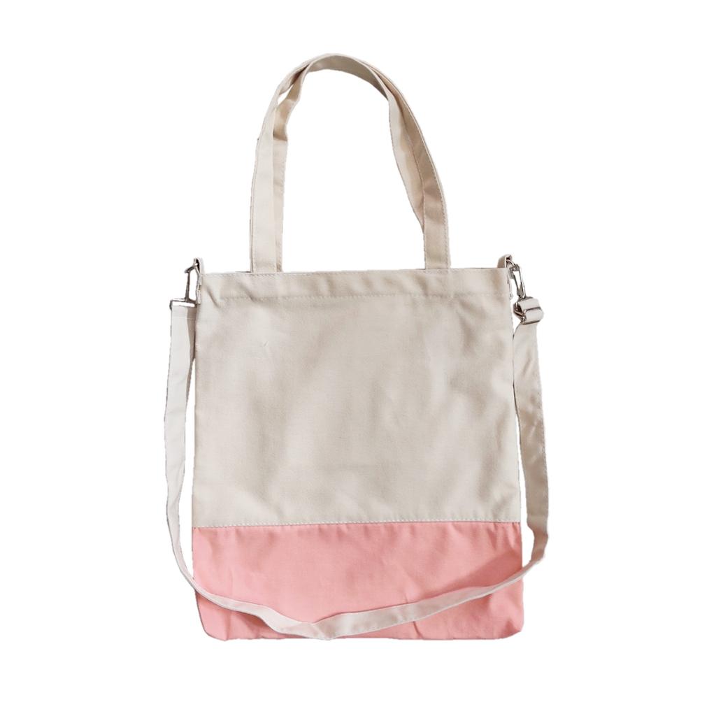 Túi Vải Tote 3 Dây Phối Thân 20x House