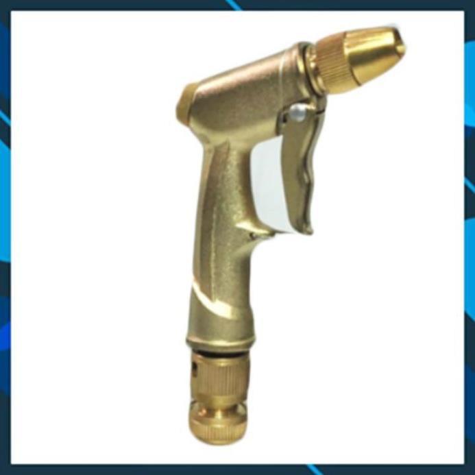 Vòi Xịt️ Bộ dây vòi xịt nước rửa xe, tưới cây , tăng áp 3 lần, loại 7m, 10m 206701-1 đầu đồng,cút đồng+ đai
